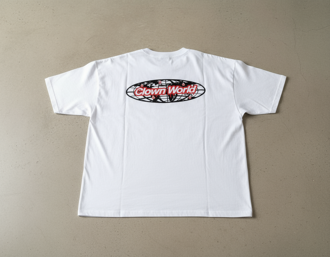 White Heavy Tee Clown World