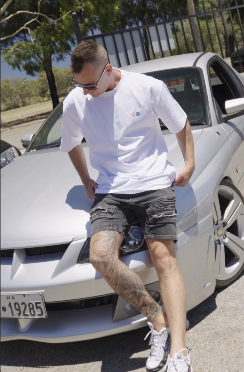 White Heavy Tee Clown World